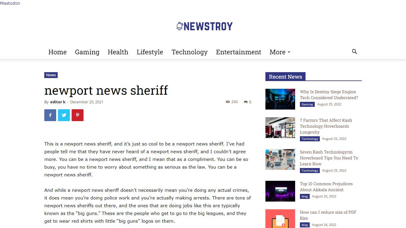 newport news sheriff - News Troy
